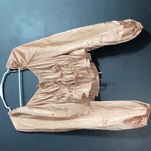 Peach Long Sleeve Blouse